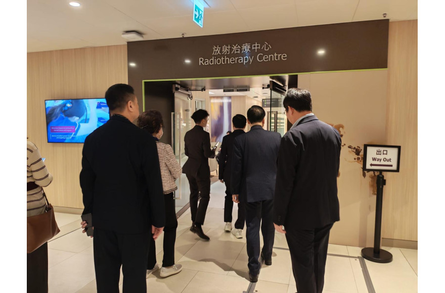 大中華癌病基金會參觀到訪香港中文大學醫院